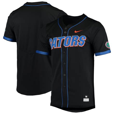 florida gators nike replica full-button baseball jersey - black|Florida Gators Apparel & Gear. Nike.com.